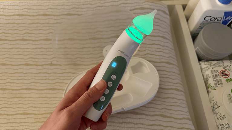 Momcozy  2-in-1 Spray & Suction Electric Nasal Aspirator Review: The Soothing Essential Every Parent Needs