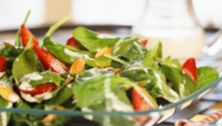 Baby Spinach Salad with Strawberries and Almonds