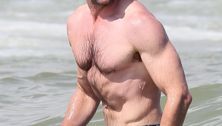 More Hugh Jackman Frolicking (in the ocean!)