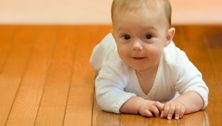 Profile of a growing baby