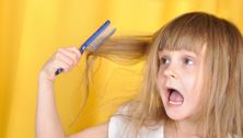 Twirling hair