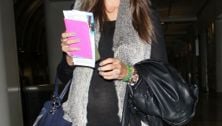 Bump watch: Alessandra Ambrosio on her way to New York Fashion Week
