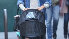 Miranda Kerr and baby Flynn Bloom stroll streets of NYC