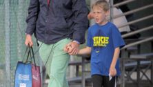 Will Ferrell and his son Magnus (aww!)