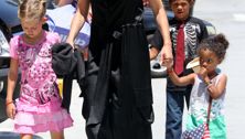 Heidi Klum takes the kids to the movies