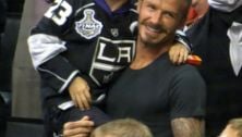 David Beckham takes the boys to the Stanley Cup final