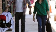 Jennifer Garner, Ben Affleck & baby Samuel prepare to travel