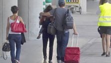 Javier Bardem, Penelope Cruz & baby Leo!