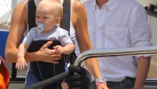 Kate Hudson & baby BING surface in Monaco