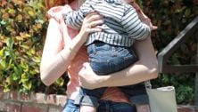 January Jones' new red hair
