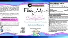 RECALL: Baby Move brand Prune Concentrate with Prebiotics