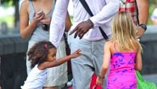 Seal picks his daughters up from Heidi Klum's home in NYC