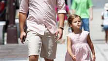 Honor and Cash Warren: Daddy-daughter date!
