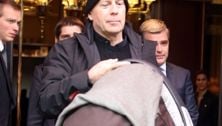 Bruce Willis and baby Mabel Ray in Paris