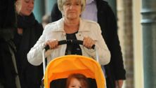 Harper Seven Beckham: Out with Grandma