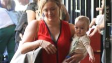 Hilary Duff and baby Luca: First class