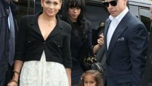 Jennifer Lopez steps out with daughter Emme and Casper (with Chanel clutch close-up!)