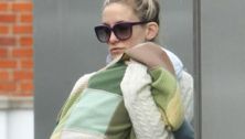 Kate Hudson and family in London on Muse tour