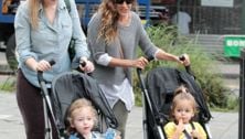 Subtly stylish Sarah Jessica Parker walks her kids to school