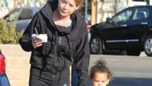 Ellen Pompeo and Stella Luna out for a sweet treat