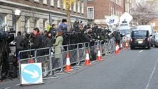 What it looks like outside Kate Middleton's hospital