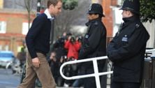 Prince William visits Kate in the hospital (Could there be twins?)