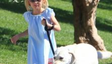 Celebrity kids and their pets