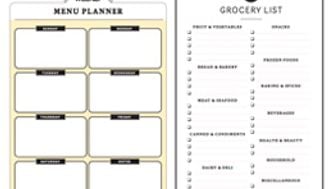 Grocery checklist