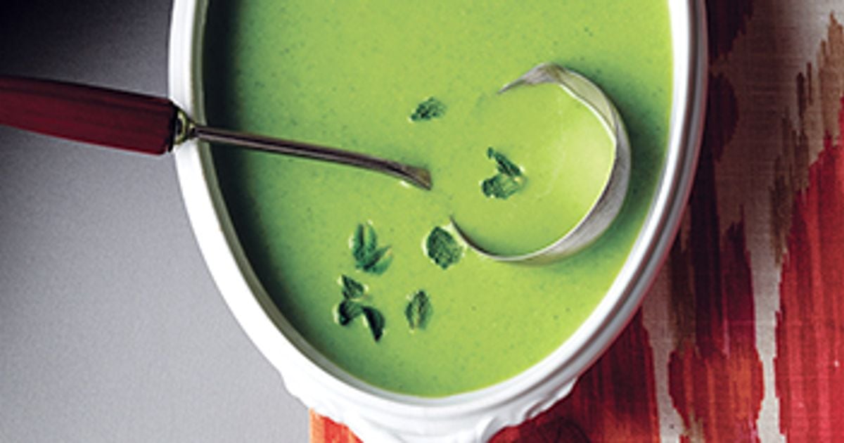 Fresh Pea & Edamame Soup with Mint & Feta recipe - Today's Parent