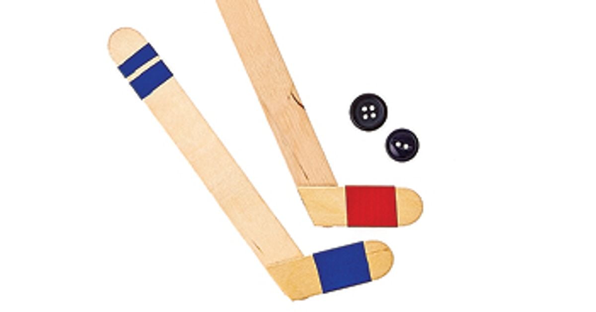 How to make mini hockey sticks Today's Parent