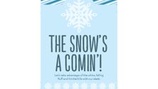 Toboggan party invitation (printable)