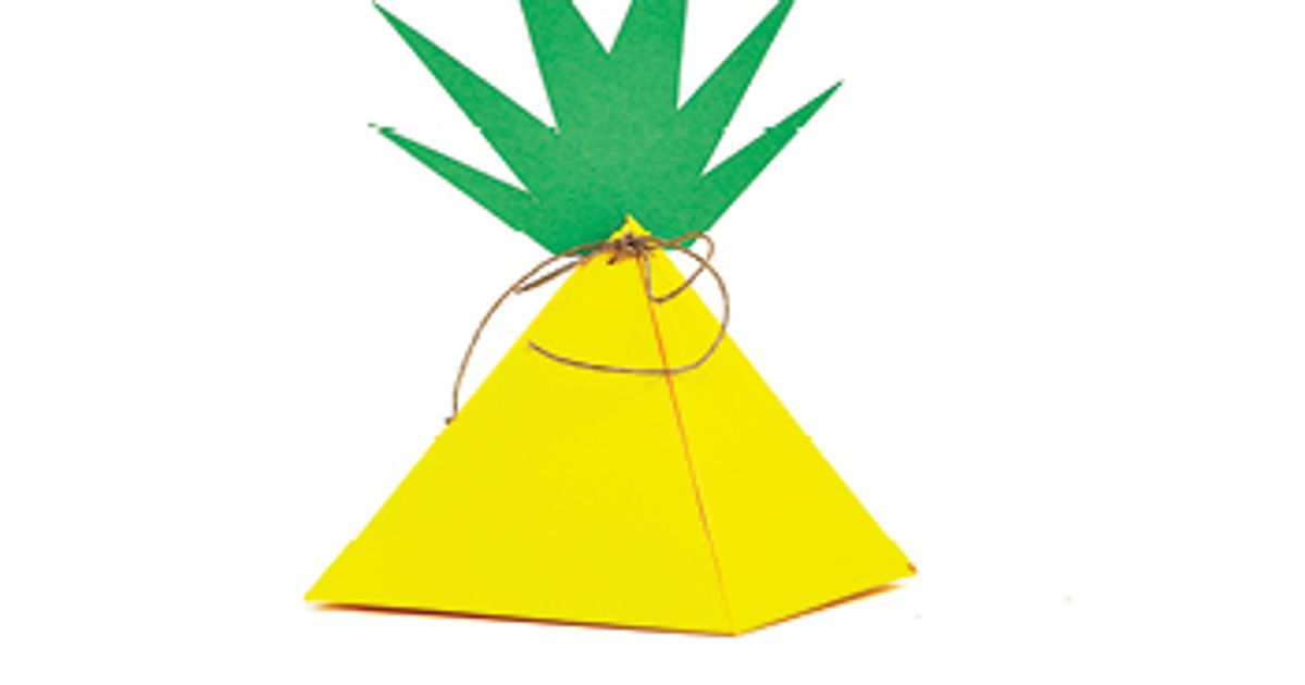 Pineapple party hat and goodie bag printables - Today's Parent