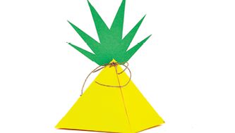Pineapple party hat and goodie bag printables