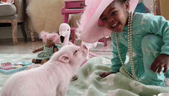 Libby + Pearl = the cutest little thing you ever did see