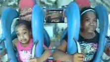 If I die, tell Mama I love her: Two girls freak out on a roller coaster