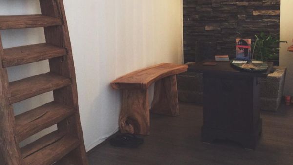 Photo of the minimal tea lounge at Tao Day Spa