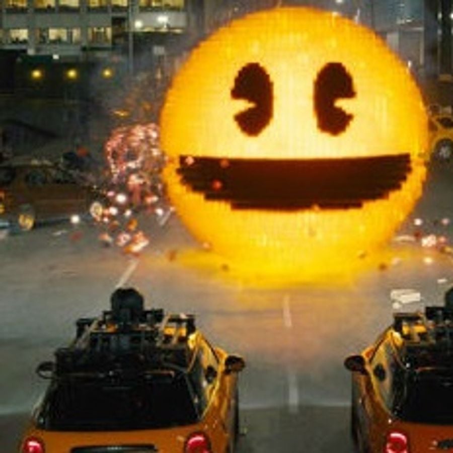 Pixels Movie Pac Man Here's A Trailer For Adam Sandler's Arcade Game