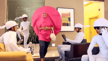 And then the sperm caught the egg—strangest pregnancy announcement ever