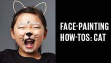 Face painting for kids: Quick cat