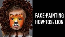 Face painting for kids: Adorable lion