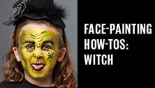 Face painting for kids: Old witch
