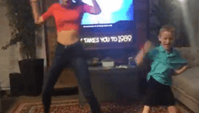 No biggie! Boy just gets to "shake it off" with Taylor Swift