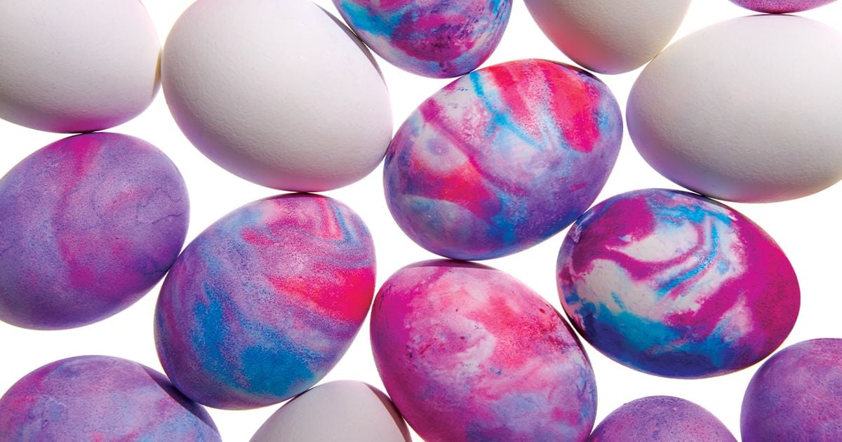 How to make marbleized Easter eggs with shaving cream Today's Parent