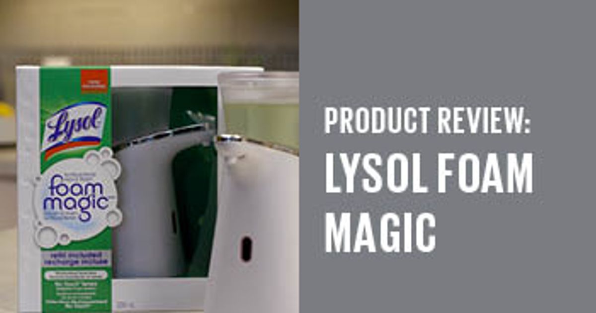 Product review Lysol Foam Magic Antibacterial NoTouch Hand Wash