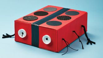 How to make a ladybug sensory box