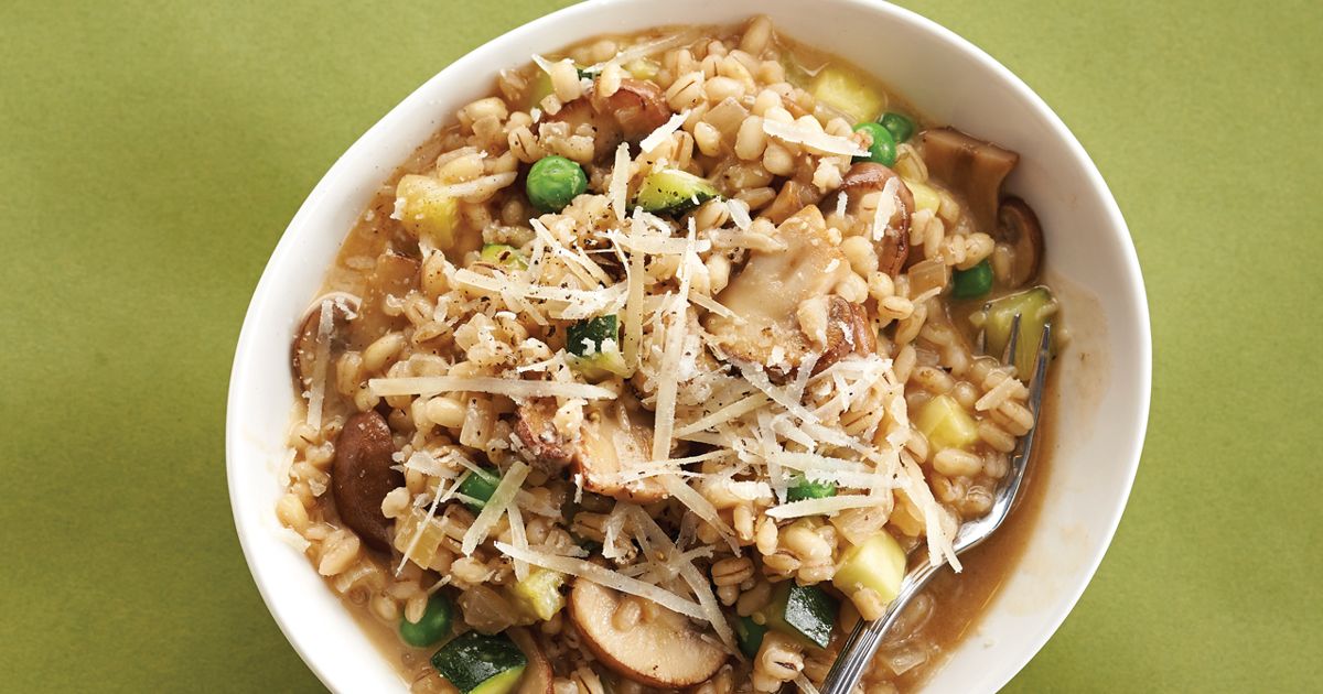 Barley Risotto with Mushroom, Zucchini and Peas - Today's Parent