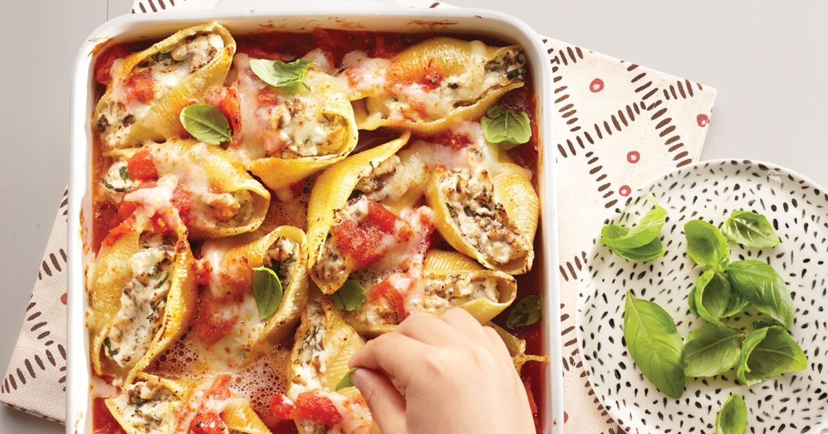 Cheese Stuffed Giant Shells - Today's Parent