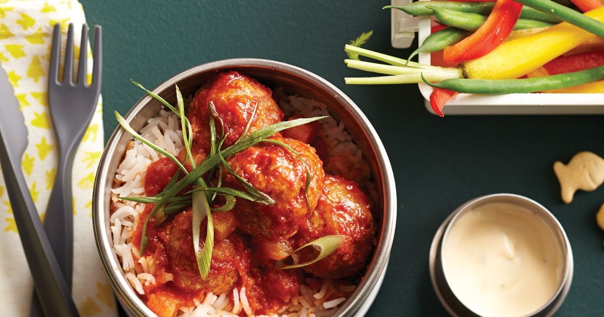 Sweet-and-Sour Meatballs on Rice - Today's Parent