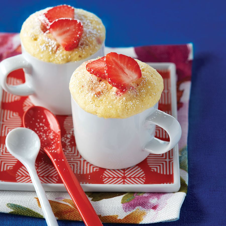 Lemon-Strawberry Mug Cake-image