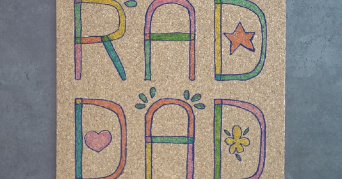 How to make a 'Rad Dad' mouse pad for Father's Day Today's Parent